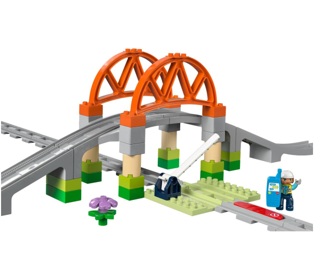 LEGO DUPLO 10426 Most i tory kolejowe – zestaw rozszerzający - 1284205 - zdjęcie 2
